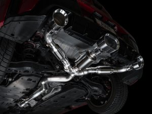 Toyota GR Corolla Performance Exhaust - AWE Tuning - Cat Back Track Edition - Chrome Silver - `23-`24